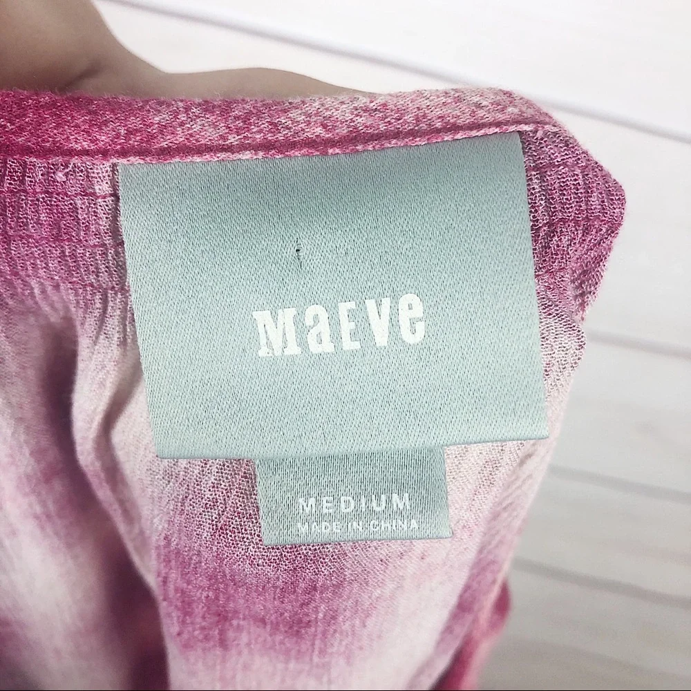 MAEVE Pink Plaid Peplum Shirt Boho Puff Sleeves